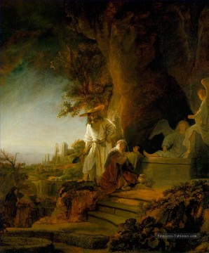 Dale Tableaux - Christ et Sainte Marie Madeleine au tombeau Rembrandt